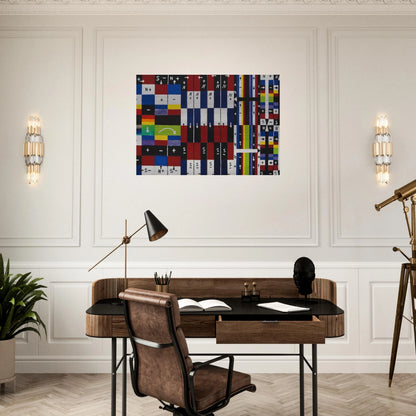 A World in Itself - 1961 - Alfred Jensen Brushed Aluminum Print - 70x100 cm / 28x40 inches | Alfred Jensen Aluminum Print | Alfred Jensen Prints