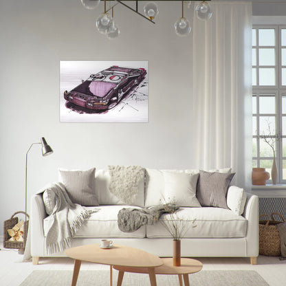 Syd Mead - Syd Mead Brushed Aluminum Print - 70x100 cm / 28x40 inches | Syd Mead Aluminum Print | Syd Mead Prints