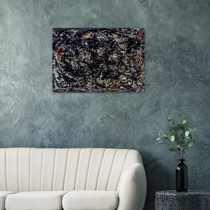 NUMBER 6 1949 - Jackson Pollock Brushed Aluminum Print - 70x100 cm / 28x40 inches | Jackson Pollock Aluminum Print | Jackson Pollock Prints