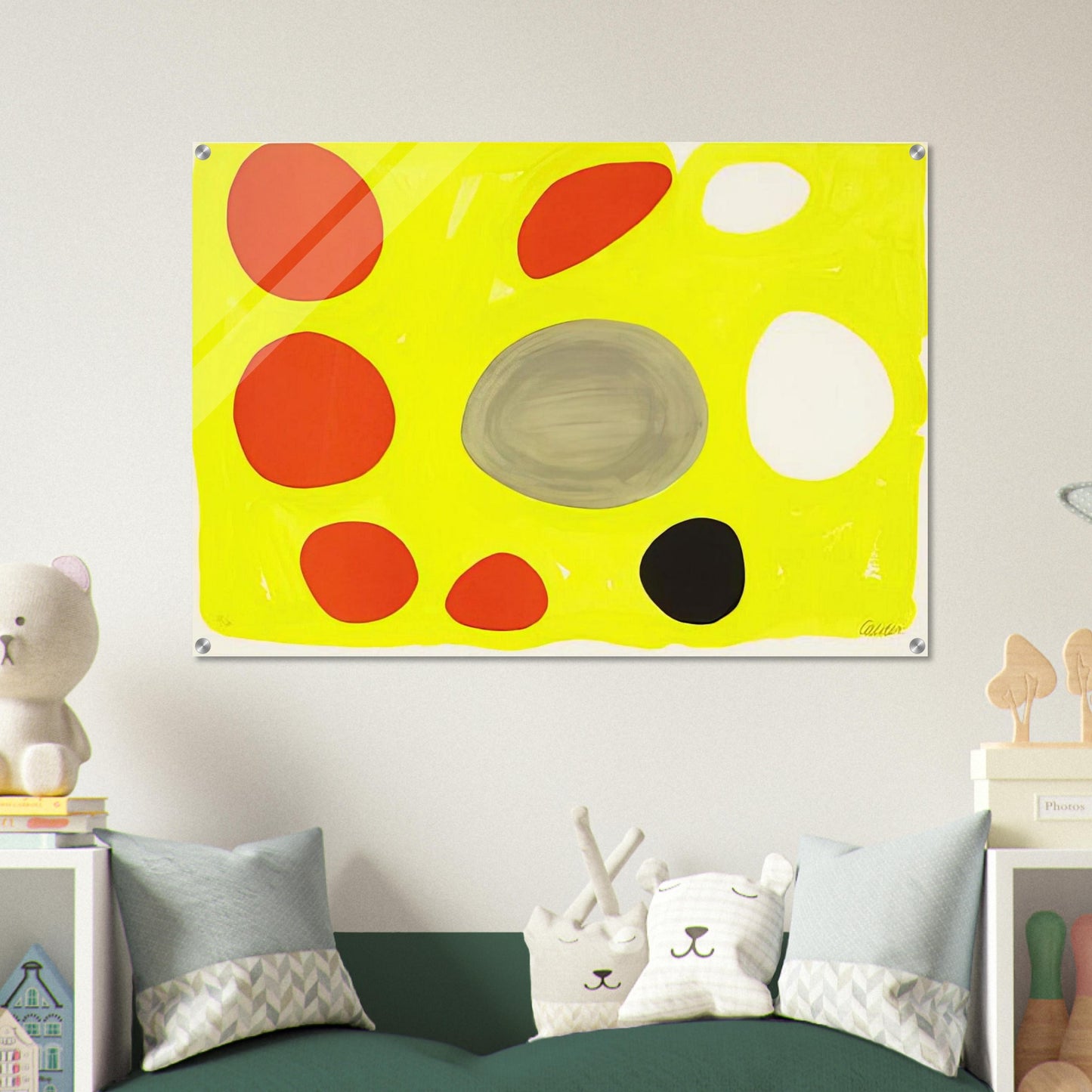GREY OVAL 1975 - Alexander Calder Acrylic Print - 70x100 cm / 28x40″ inches