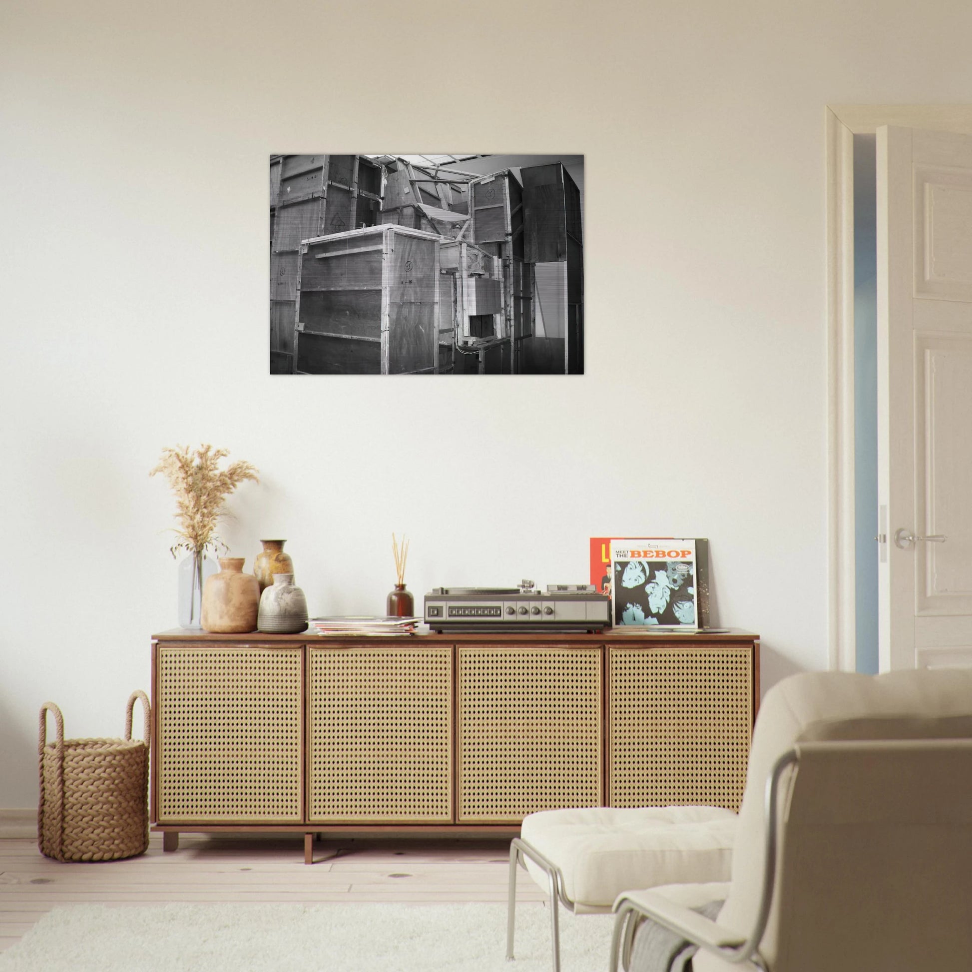 MERZBAU SEEN FROM THE OUTSIDE 1933 - Kurt Schwitters Brushed Aluminum Print - 70x100 cm / 28x40 inches | Kurt Schwitters Aluminum Print | Kurt Schwitters Prints