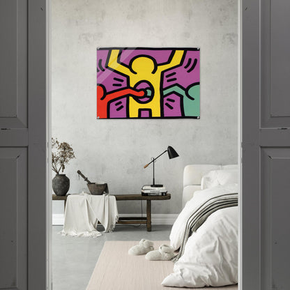 POP SHOP 1 1987 - Keith Haring Acrylic Print - 70x100 cm / 28x40″ inches