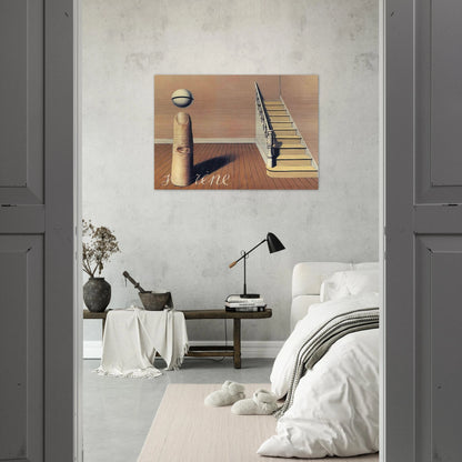 FORBIDDEN LITERATURE THE USE OF THE WORD 1936 - Rene Magritte Brushed Aluminum Print - 70x100 cm / 28x40 inches | Rene Magritte Aluminum Print | Rene Magritte Prints