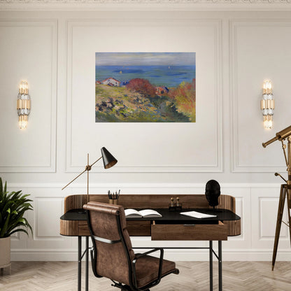 Pourville - claude monet Brushed Aluminum Print - 70x100 cm / 28x40 inches | claude monet Aluminum Print | claude monet Prints