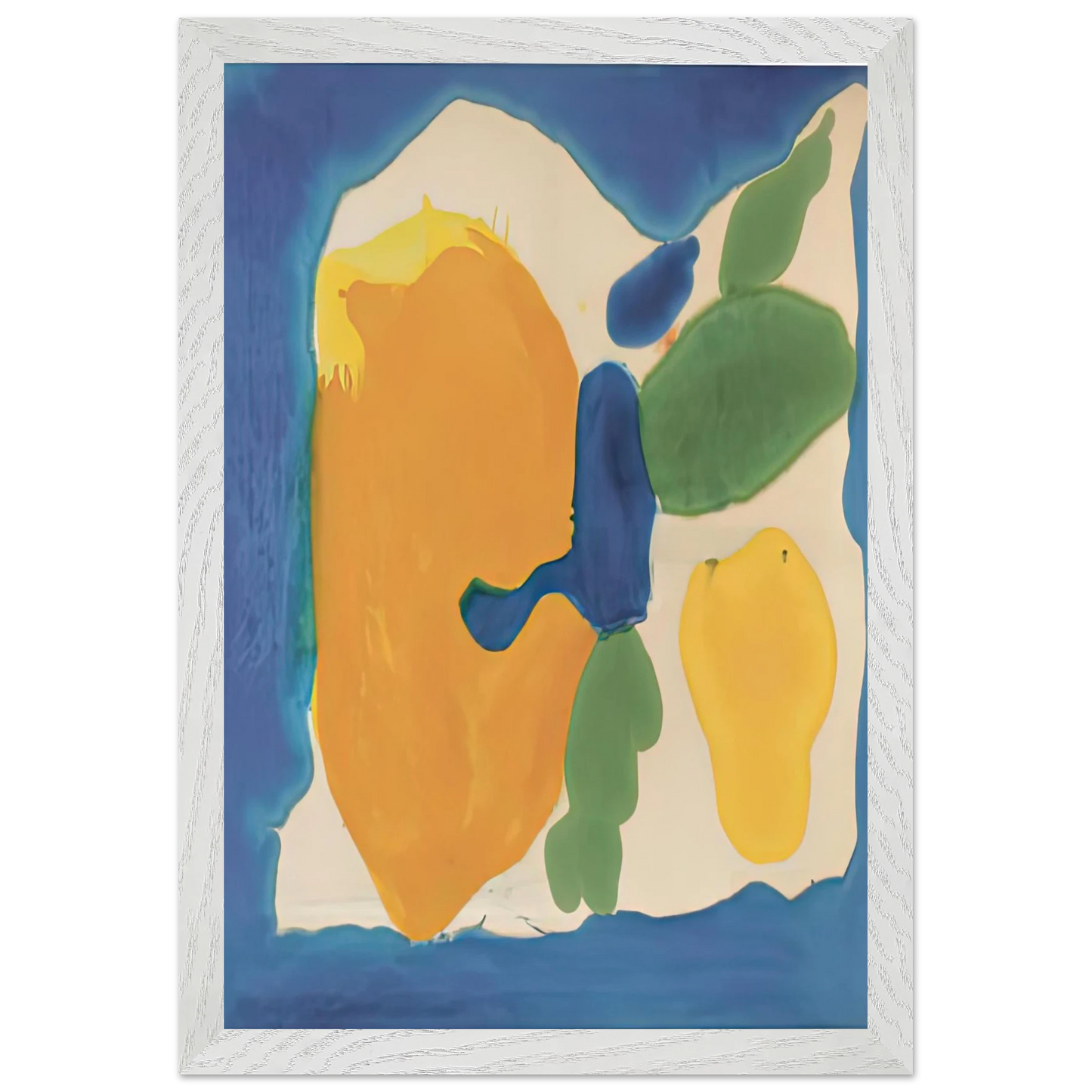 Helen Frankenthaler - Provincetown Window, 1963-64- Wall Art - 30x40 cm / 12x16 inches - Premium Wooden Framed Poster With Fine Art Paper-canvas - Wood frame