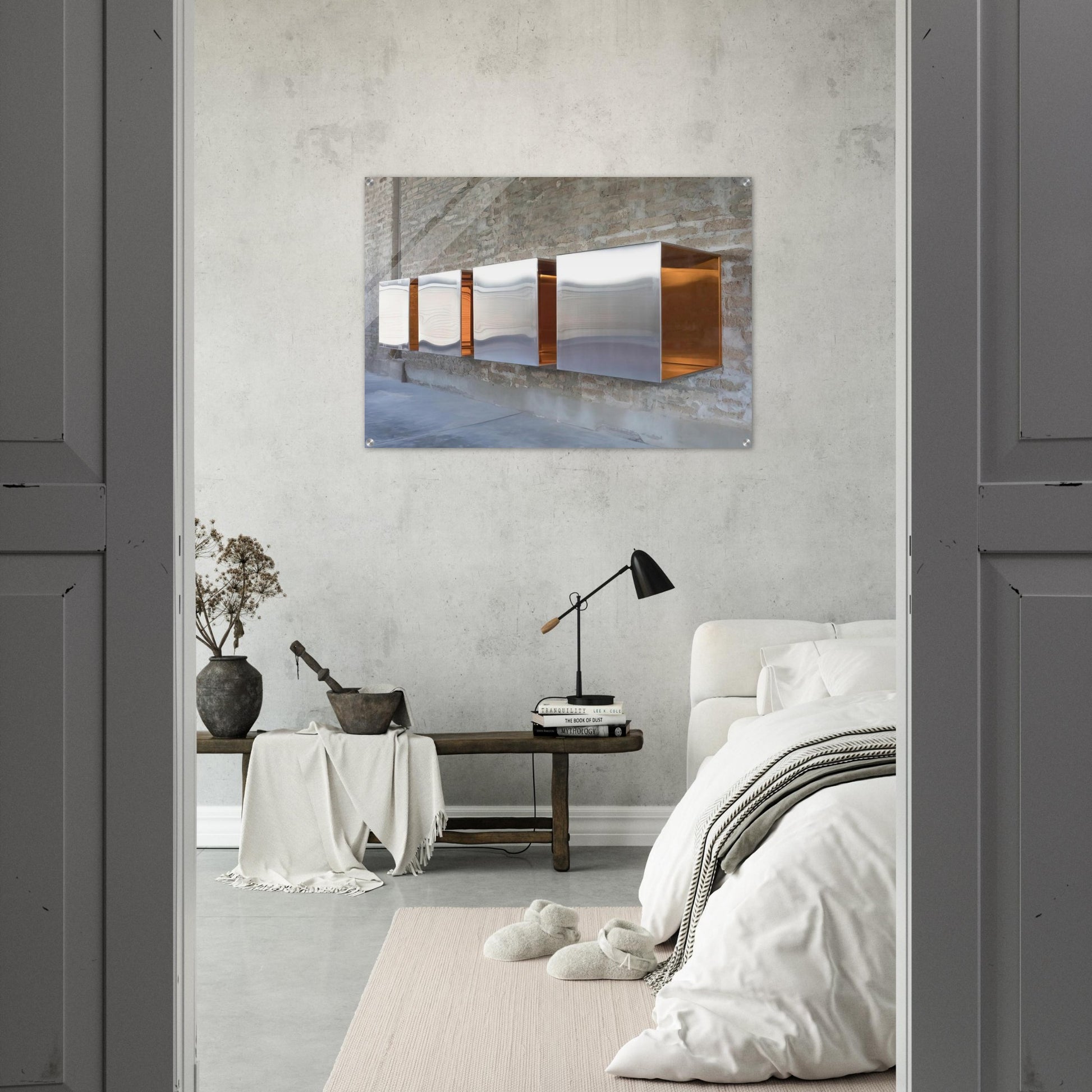 Untitled First Multi-Unit Work - 1966 - Donald Judd Acrylic Print - 70x100 cm / 28x40″ inches