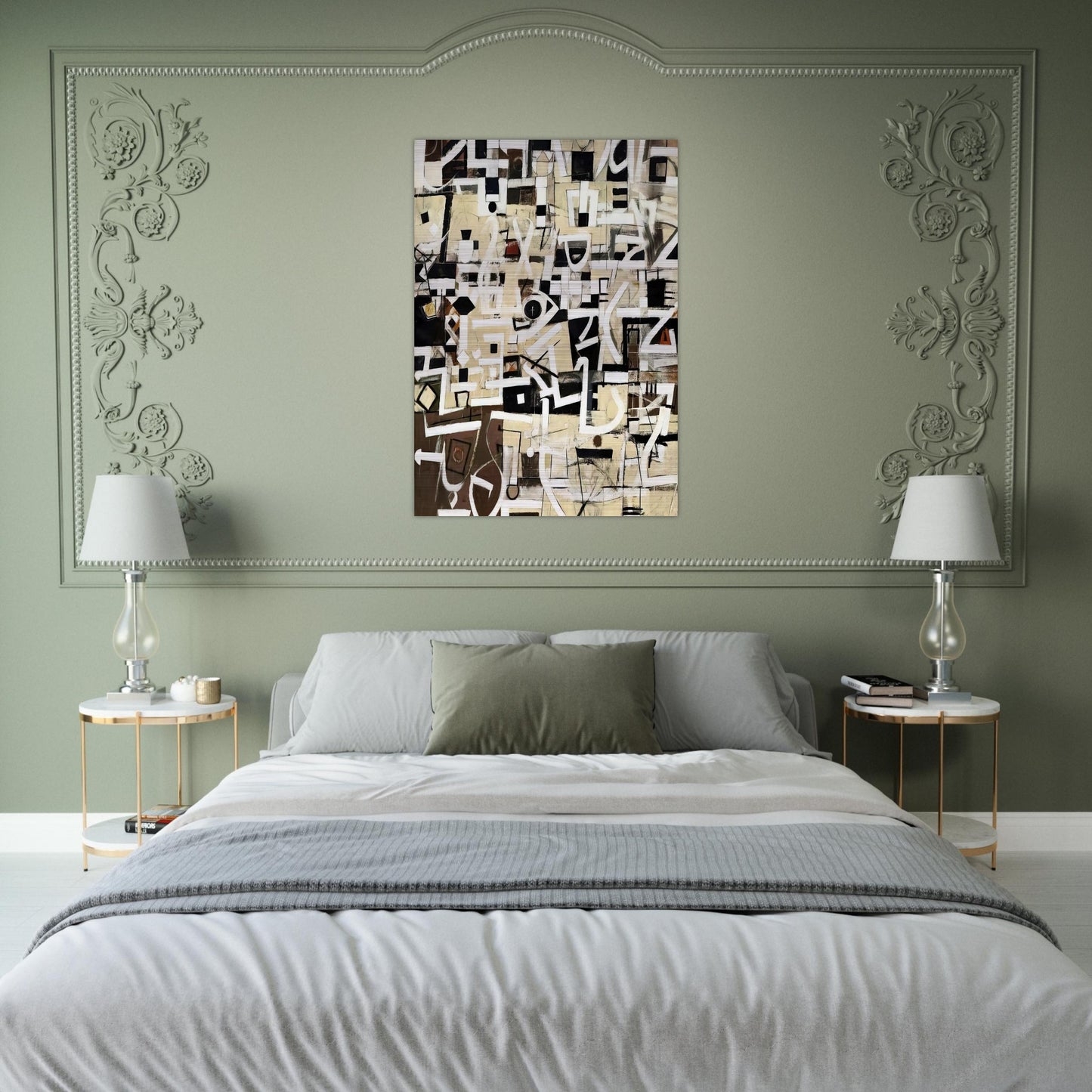 Number 20 - 1949 - Bradley Walker Tomlin Brushed Aluminum Print - 70x100 cm / 28x40 inches | Bradley Walker Tomlin Aluminum Print | Bradley Walker Tomlin Prints
