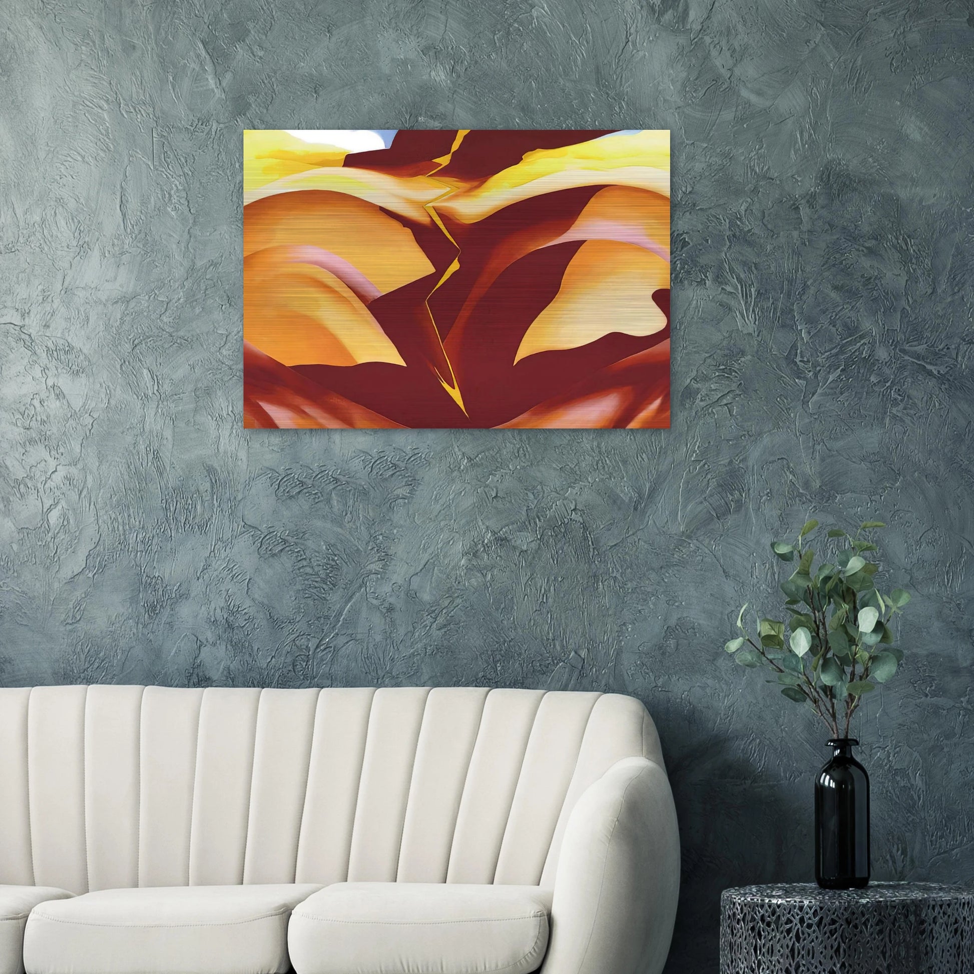 Black Place IV - Georgia O'Keeffe Brushed Aluminum Print - 70x100 cm / 28x40 inches | Georgia O'Keeffe Aluminum Print | Georgia O'Keeffe Prints