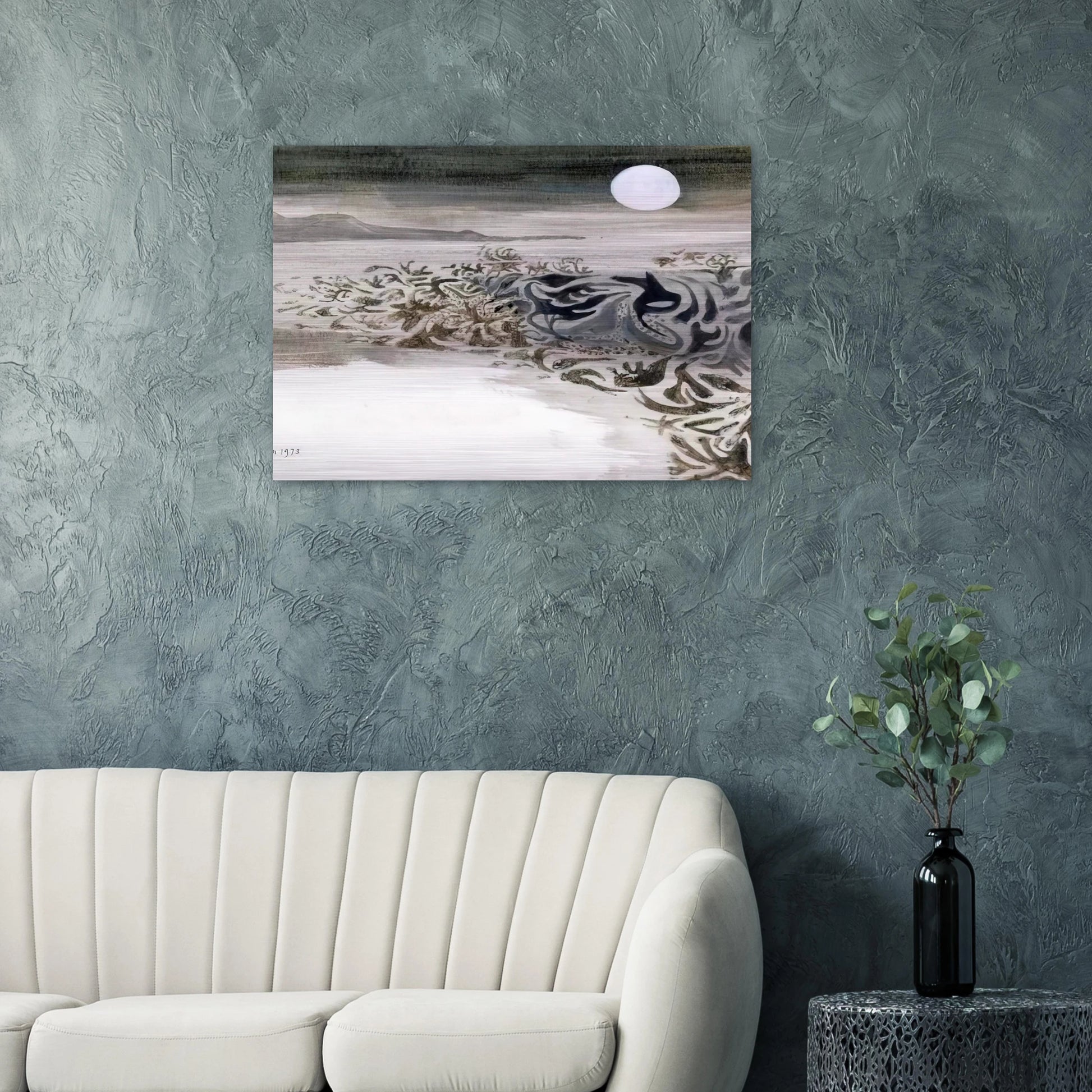 Coastal landscape - 1973 - Mary Fedden Brushed Aluminum Print - 70x100 cm / 28x40 inches | Mary Fedden Aluminum Print | Mary Fedden Prints