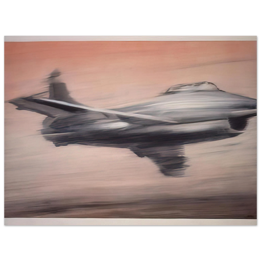 Gerhard Richter - JET FIGHTER 1963  75x100 cm / 30x40inches Fine Art Poster