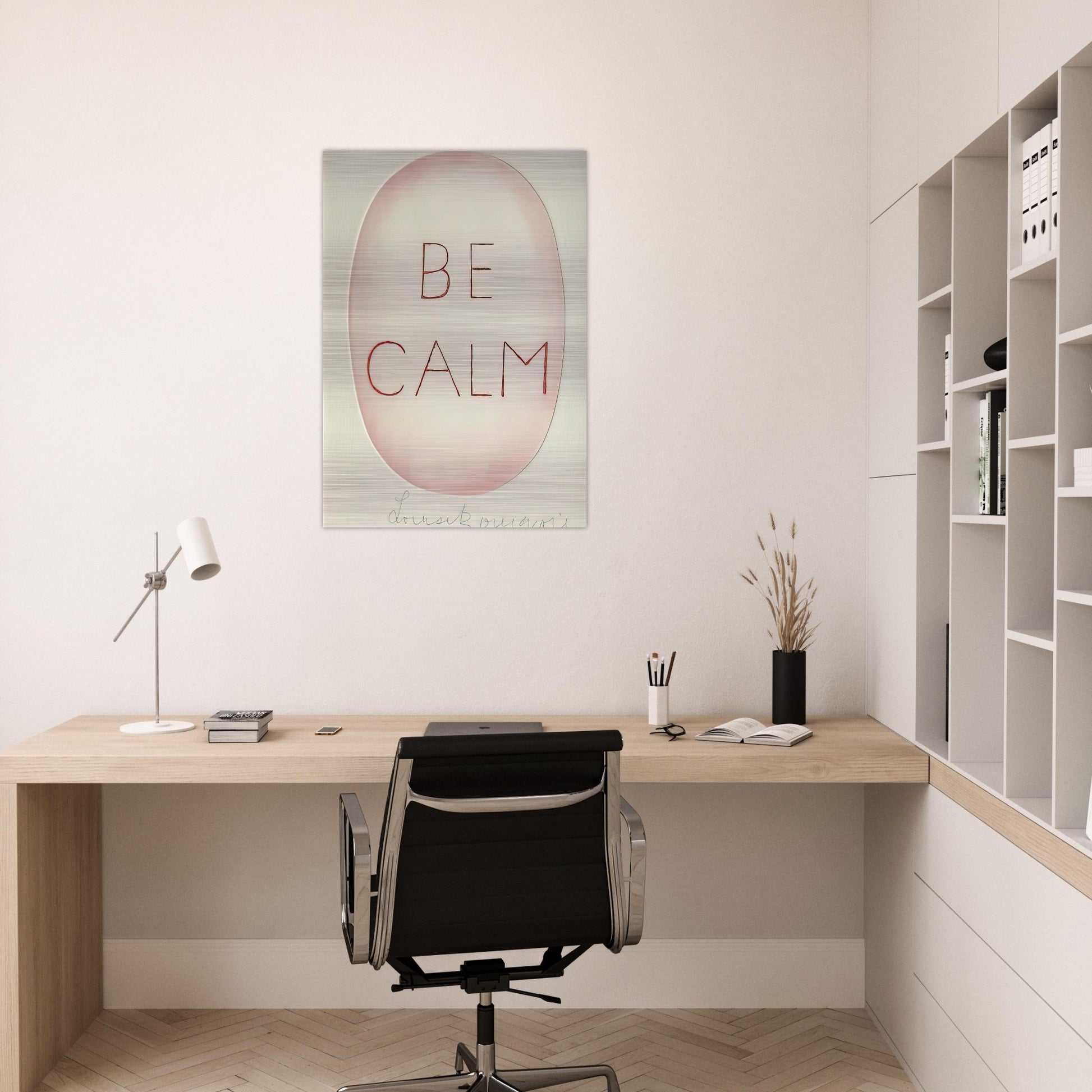 BE CALME OCTOBER 1ST 31ST - Louise Bourgeois Brushed Aluminum Print - 70x100 cm / 28x40 inches | Louise Bourgeois Aluminum Print | Louise Bourgeois Prints