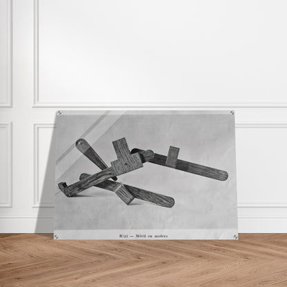 Röyi - 1945 - Gyula Kosice Acrylic Print - 70x100 cm / 28x40″ inches | Gyula Kosice Wall Art | Gyula Kosice Prints