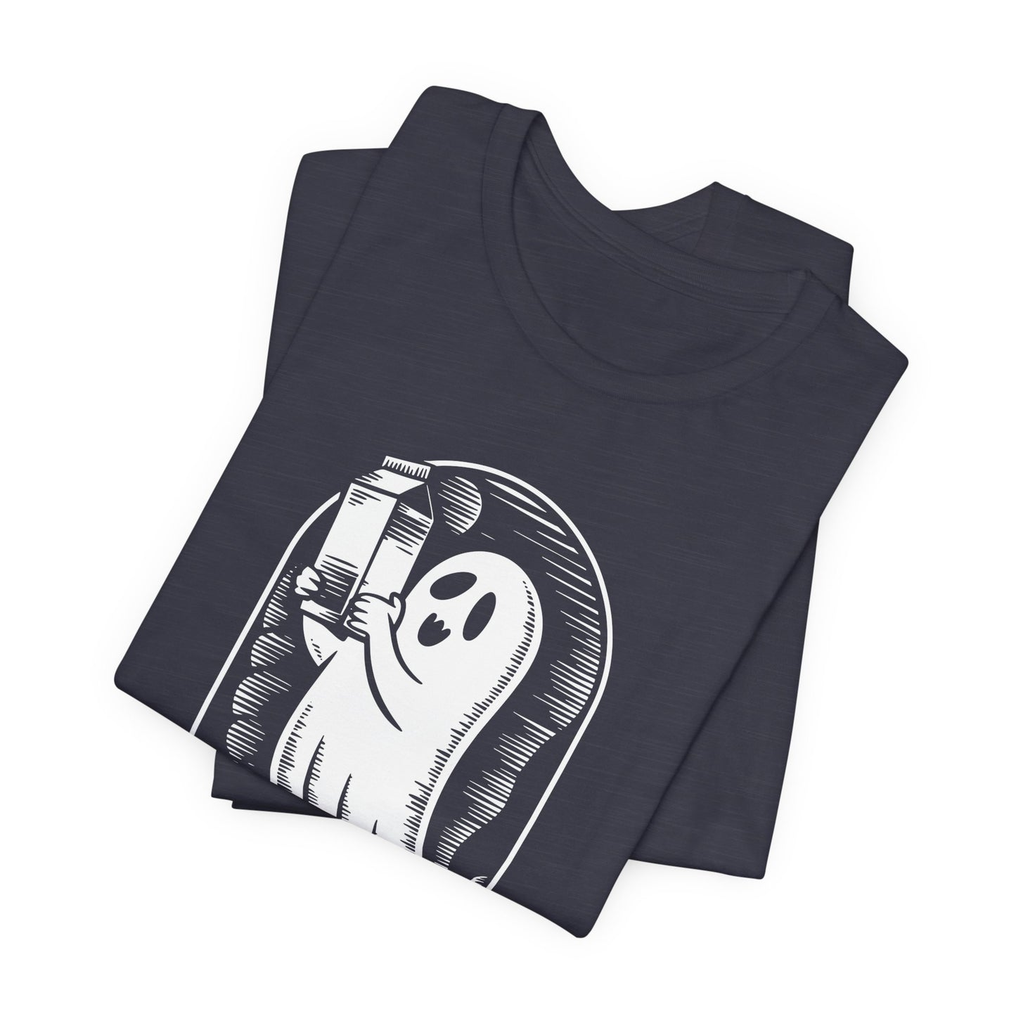 just un père qui revient toujours avec du lait t-shirt Halloween - T-shirt unisexe en jersey à manches courtes