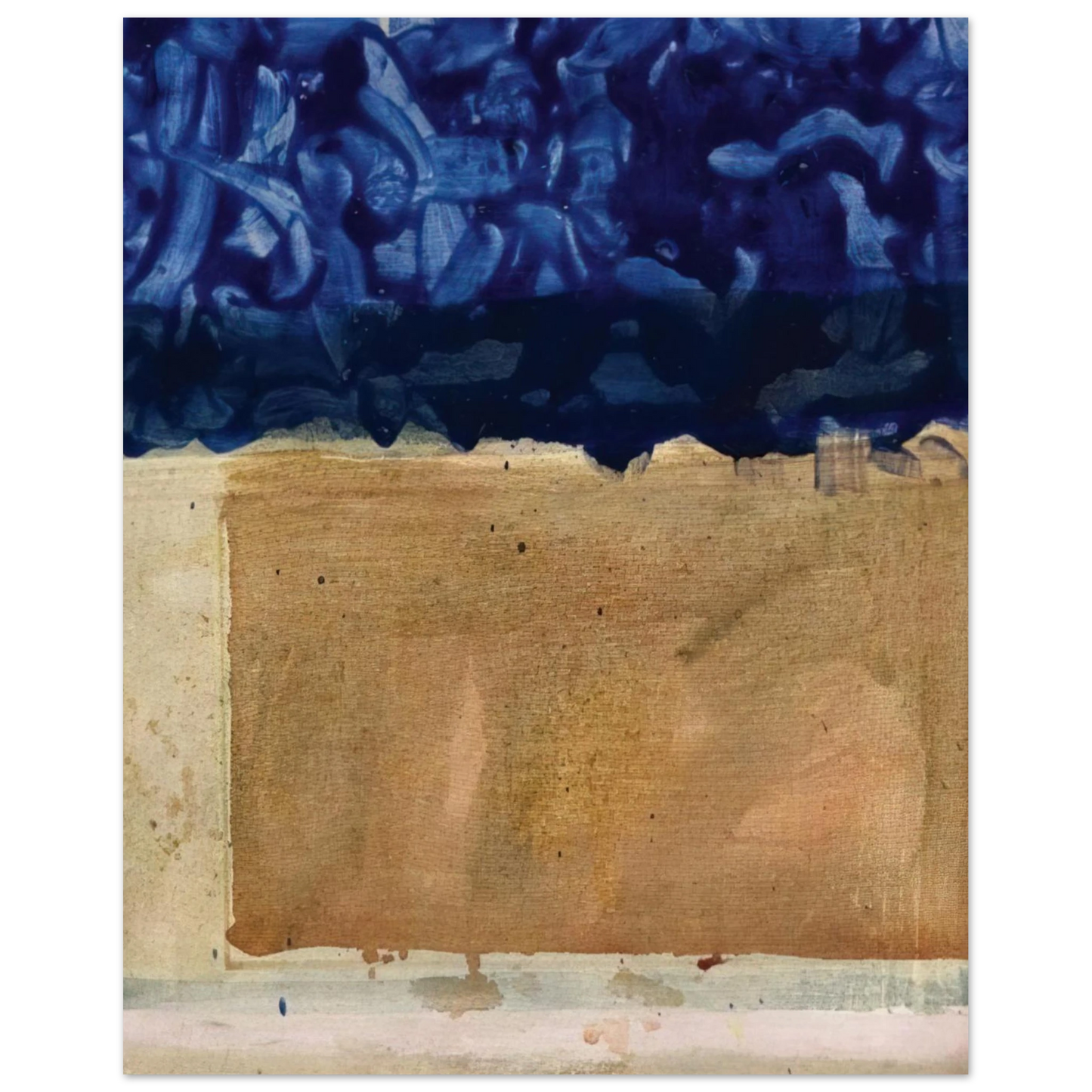 Helen Frankenthaler - Shoreline - 1952 Wall art - 40x50 cm / 16x20 inches - Fine Art Poster-canvas - -