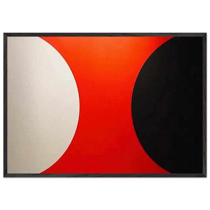 Omega IX - 1961 - Alexander Liberman 70x100 cm / 28x40 inches Framed Art Print – Black Wooden Frame