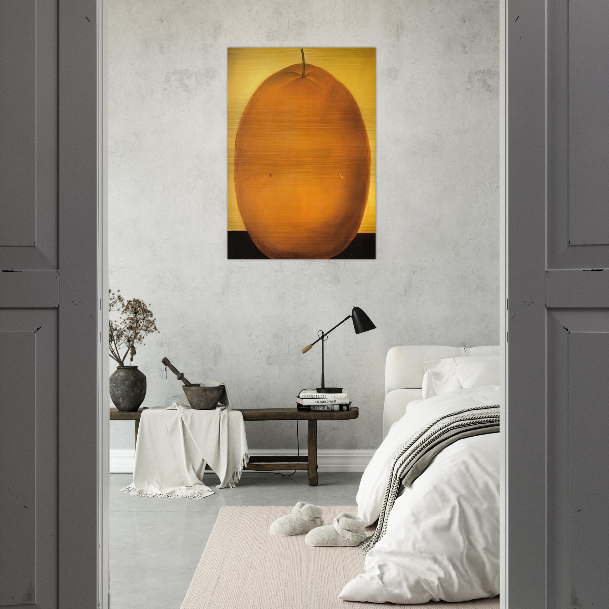 ORANGE - Fernando Botero Brushed Aluminum Print - 70x100 cm / 28x40 inches | Fernando Botero Aluminum Print | Fernando Botero Prints