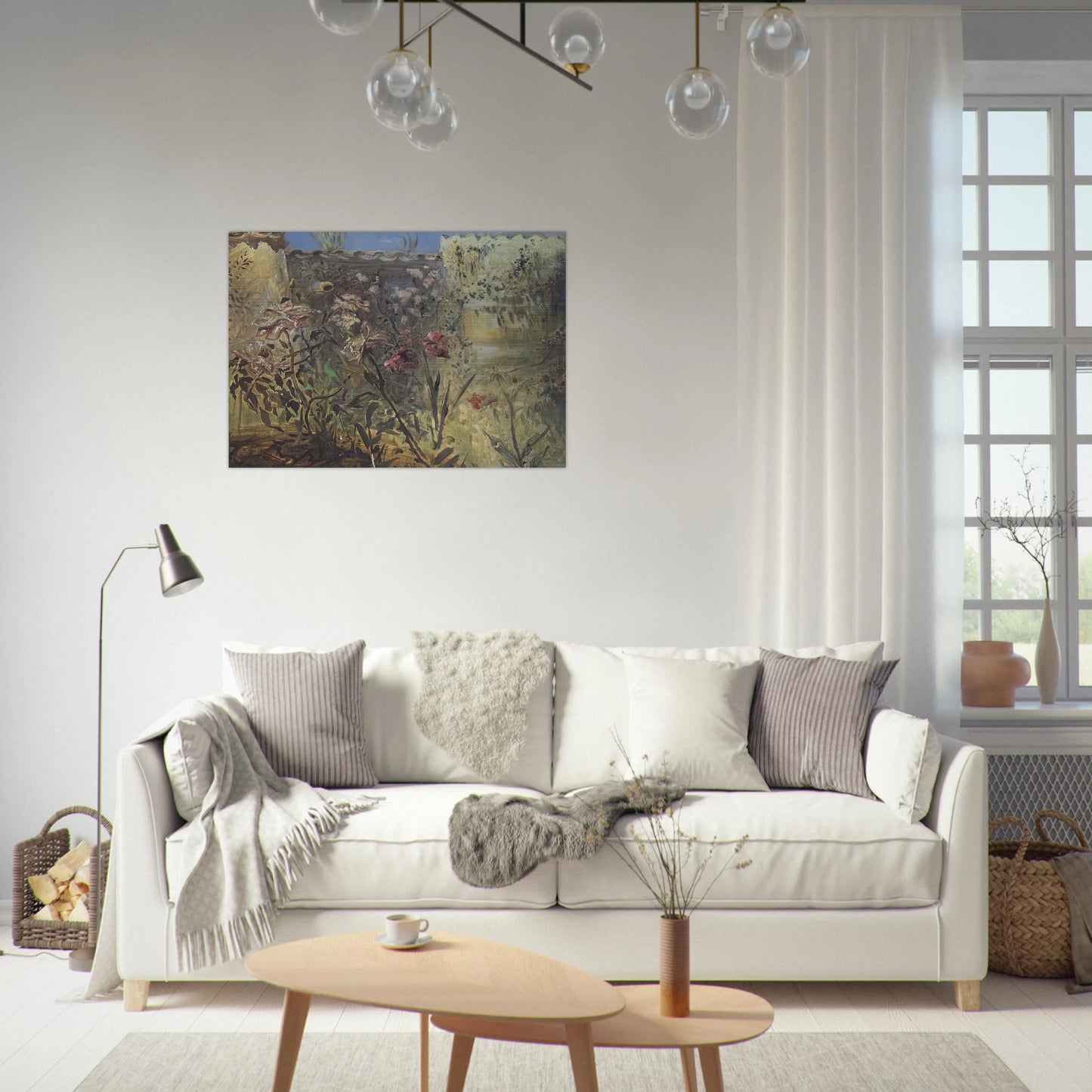 THE PATIO OF PORT LLIGAT - Salvador Dali Brushed Aluminum Print - 70x100 cm / 28x40 inches | Salvador Dali Aluminum Print | Salvador Dali Prints
