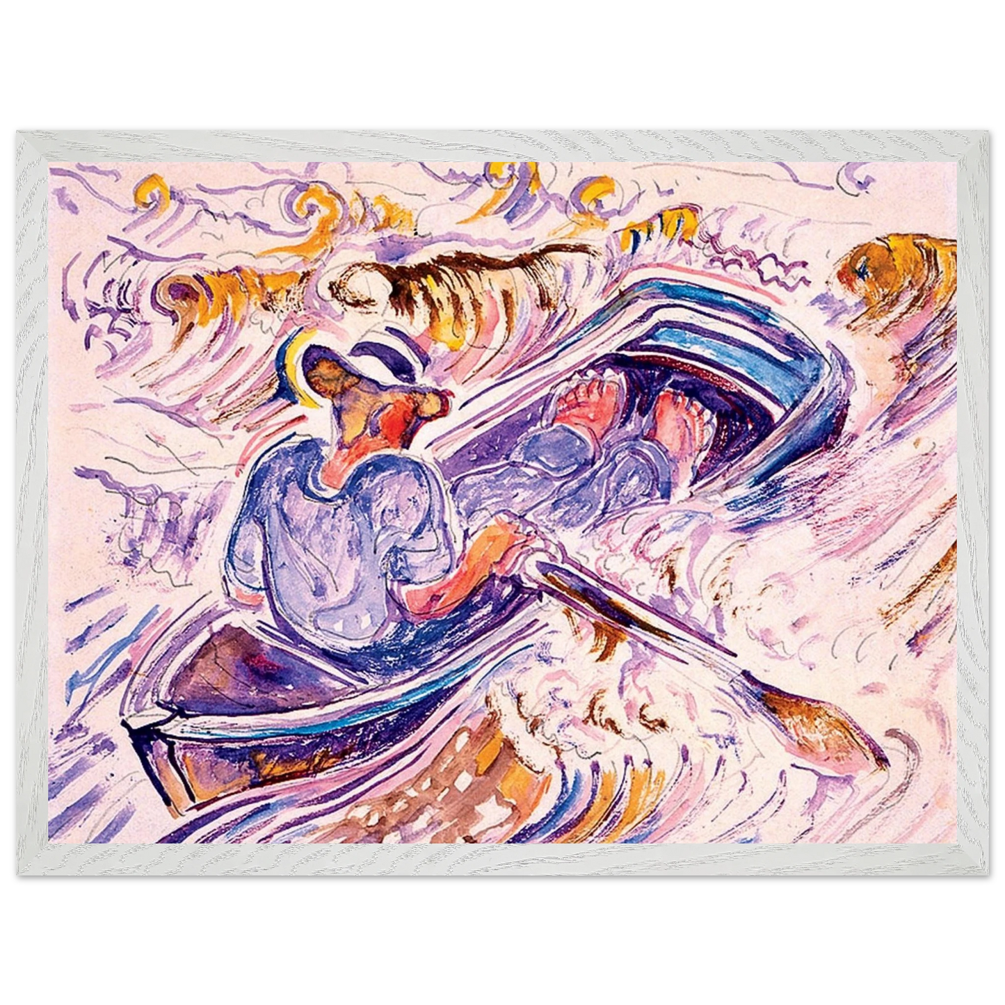 Walter Inglis Anderson - Walter Anderson Wall art - 60x80 cm / 24x32 inches - Premium Wooden Framed Poster With Fine Art Paper-canvas - Black frame