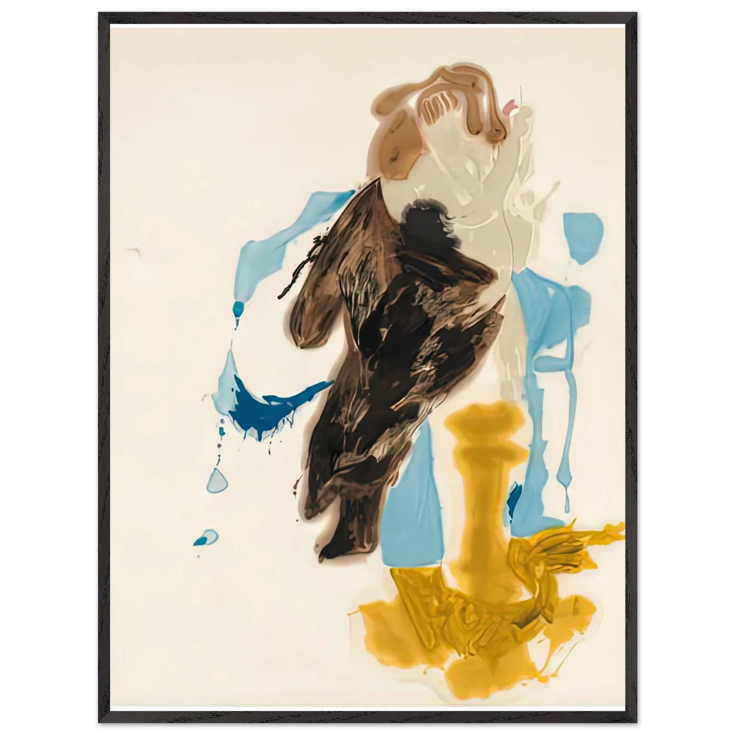 Helen Frankenthaler - After Rubens, 1961- Wall Art - 30x40 cm / 12x16 inches - Premium Wooden Framed Poster With Fine Art Paper-canvas - Black frame