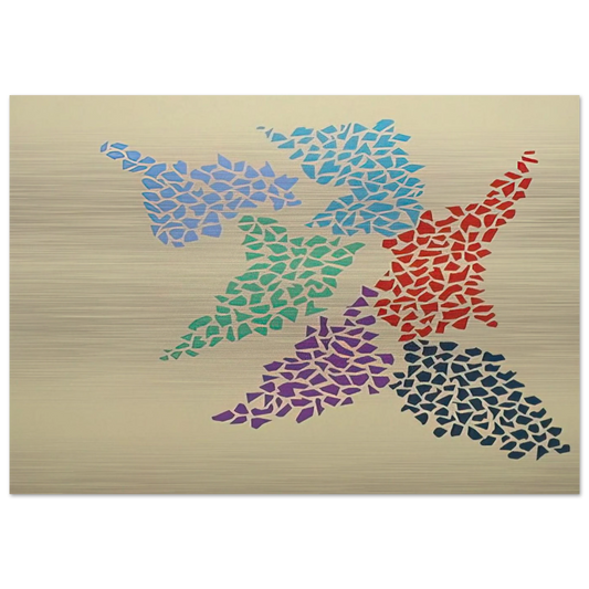 Confetti Pattern - 1973 - Robert Goodnough Brushed Aluminum Print - 70x100 cm / 28x40 inches | Robert Goodnough Aluminum Print | Robert Goodnough Prints
