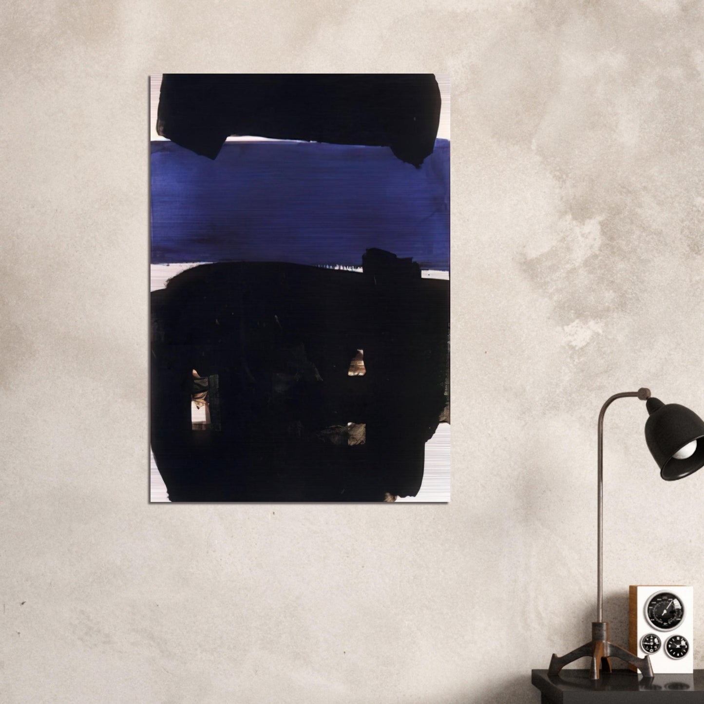 Peinture 23 Mai 1969 - 1969 - Pierre Soulages Brushed Aluminum Print - 70x100 cm / 28x40 inches | Pierre Soulages Aluminum Print | Pierre Soulages Prints