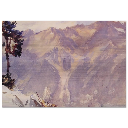 The Tyrol - John Singer Sargent Brushed Aluminum Print - 70x100 cm / 28x40 inches | John Singer Sargent Aluminum Print | John Singer Sargent Prints