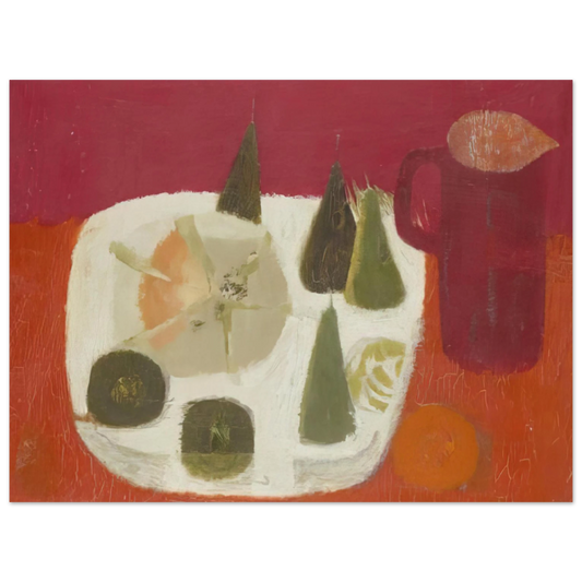 Mary Fedden - Red Jug - 1968  75x100 cm / 30x40inches Fine Art Poster