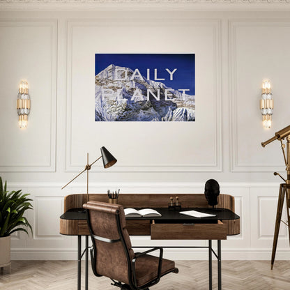 DAILY PLANET 2003 - Edward Ruscha Brushed Aluminum Print - 70x100 cm / 28x40 inches | Edward Ruscha Aluminum Print | Edward Ruscha Prints