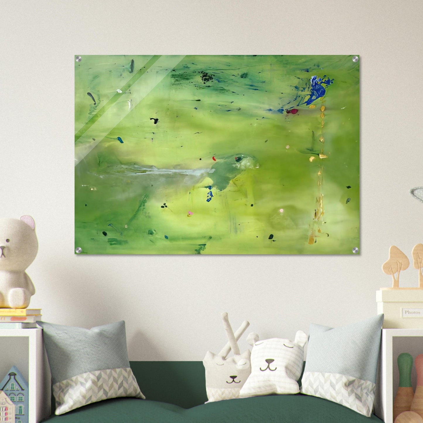 A Green Thought in a Green Shade - 1981 - Helen Frankenthaler Acrylic Print - 70x100 cm / 28x40″ inches
