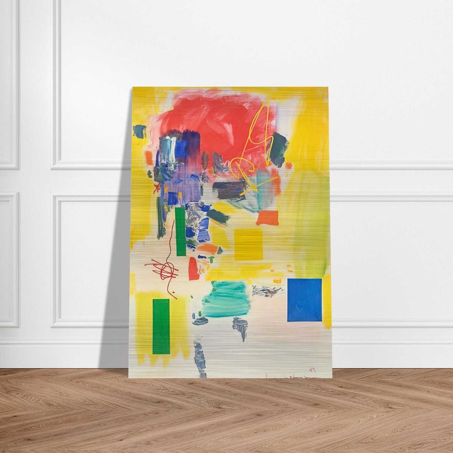 Golden Splendor - Hans Hofmann Brushed Aluminum Print - 70x100 cm / 28x40 inches | Hans Hofmann Aluminum Print | Hans Hofmann Prints