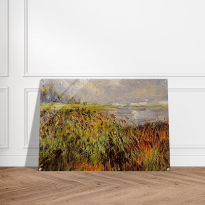 Bulrushes on the Banks of the Seine - Pierre-Auguste Renoir Acrylic Print - 70x100 cm / 28x40″ inches | Pierre-Auguste Renoir Wall Art | Pierre-Auguste Renoir Prints