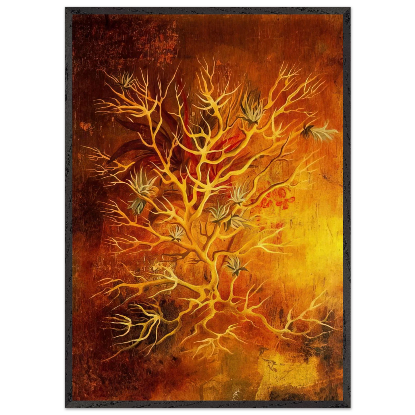 PLANT 1960 - Remedios Varo 70x100 cm / 28x40 inches Framed Art Print – Black Wooden Frame