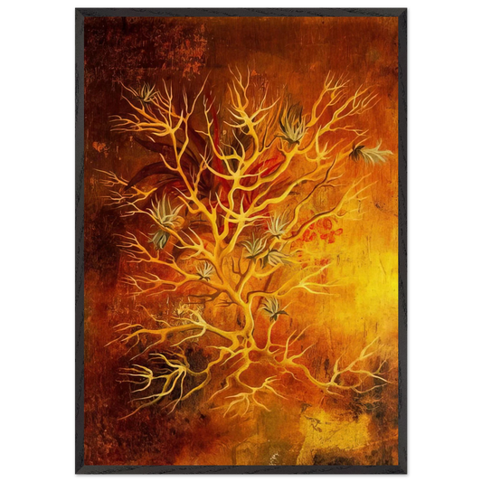 PLANT 1960 - Remedios Varo 70x100 cm / 28x40 inches Framed Art Print – Black Wooden Frame