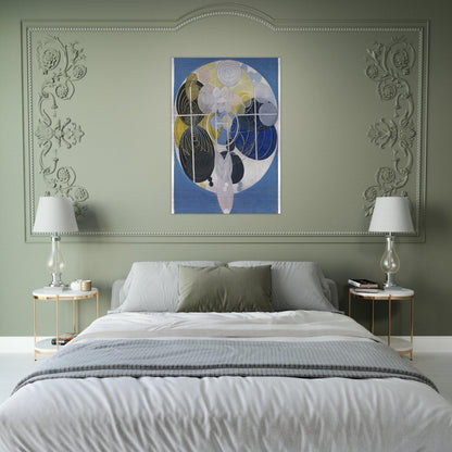 THE LARGE FIGURE PAINTINGS NR 5 1907 - Hilma af Klint Brushed Aluminum Print - 70x100 cm / 28x40 inches | Hilma af Klint Aluminum Print | Hilma af Klint Prints