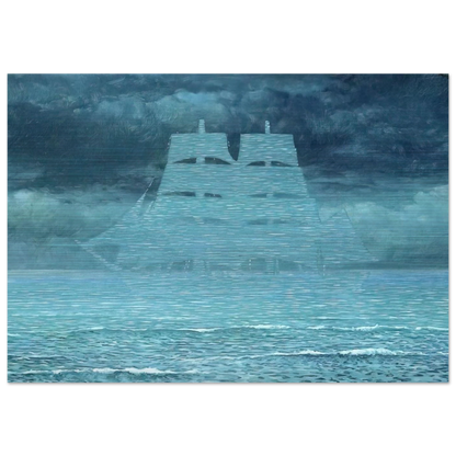 THE SEDUCER 1953 1 - Rene Magritte Brushed Aluminum Print - 70x100 cm / 28x40 inches | Rene Magritte Aluminum Print | Rene Magritte Prints