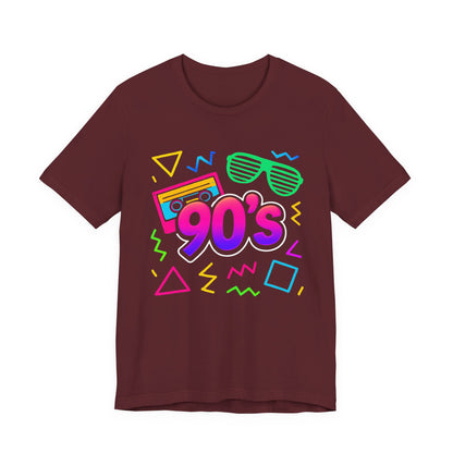 Musique old school des années 90 - ambiance arcade Classique années 90 Rétro Vintage. Années 1990 Les années 90 J'adore les années 90 T-Shirt