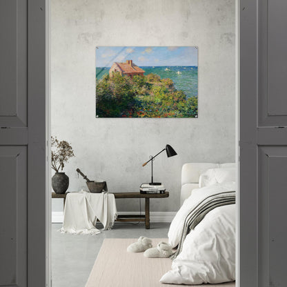 Fisherman's Cottage at Varengeville - claude monet Acrylic Print - 70x100 cm / 28x40″ inches | claude monet Wall Art | claude monet Prints