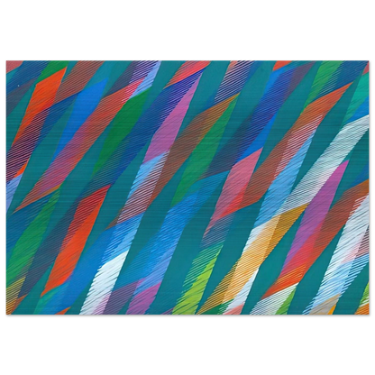 Irish - 1998 - Piero Dorazio Brushed Aluminum Print - 70x100 cm / 28x40 inches | Piero Dorazio Aluminum Print | Piero Dorazio Prints