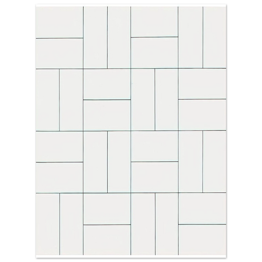Francois Morellet - 32 Rectangles - 1953  75x100 cm / 30x40inches Fine Art Poster