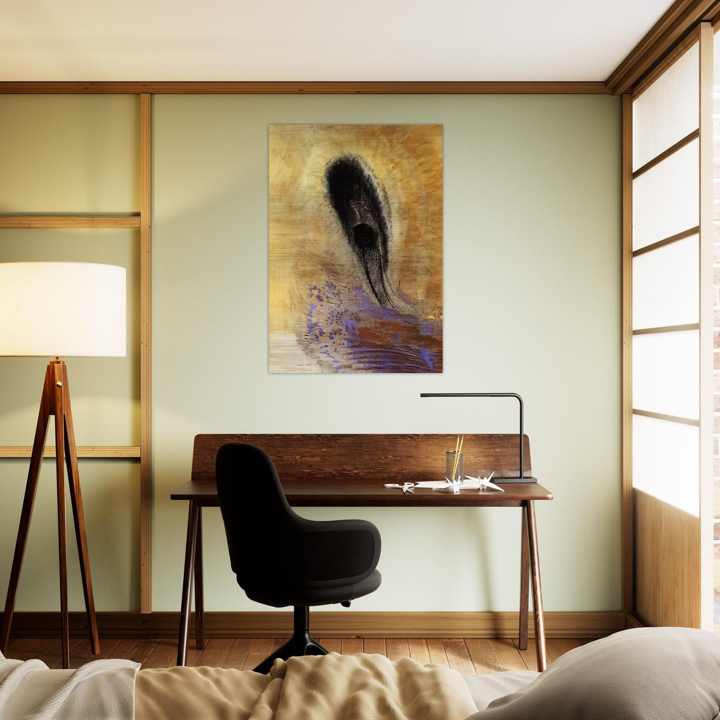 UNDERWATER VISION 1 - Odilon Redon Brushed Aluminum Print - 70x100 cm / 28x40 inches | Odilon Redon Aluminum Print | Odilon Redon Prints