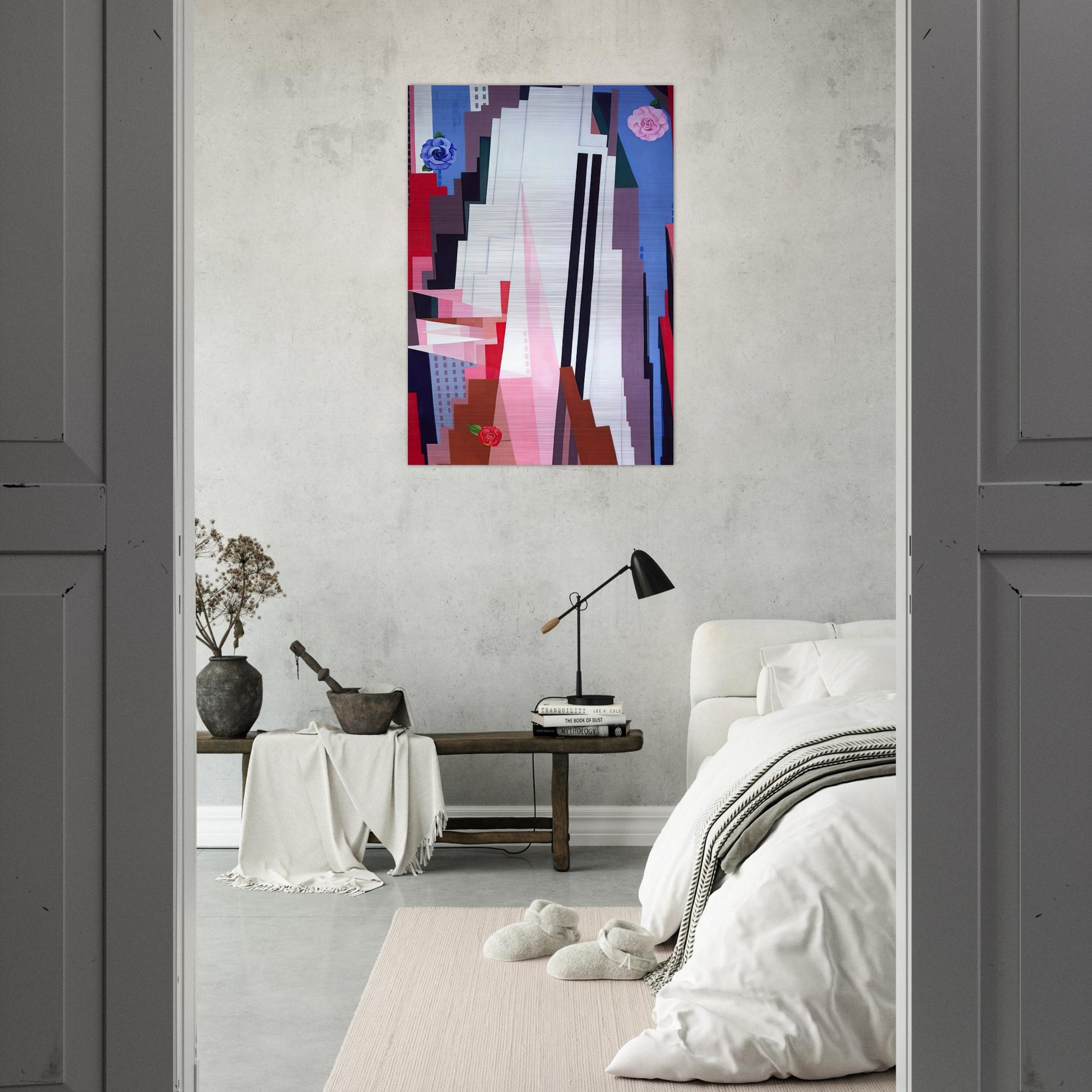 Manhattan - Georgia O'Keeffe Brushed Aluminum Print - 70x100 cm / 28x40 inches | Georgia O'Keeffe Aluminum Print | Georgia O'Keeffe Prints