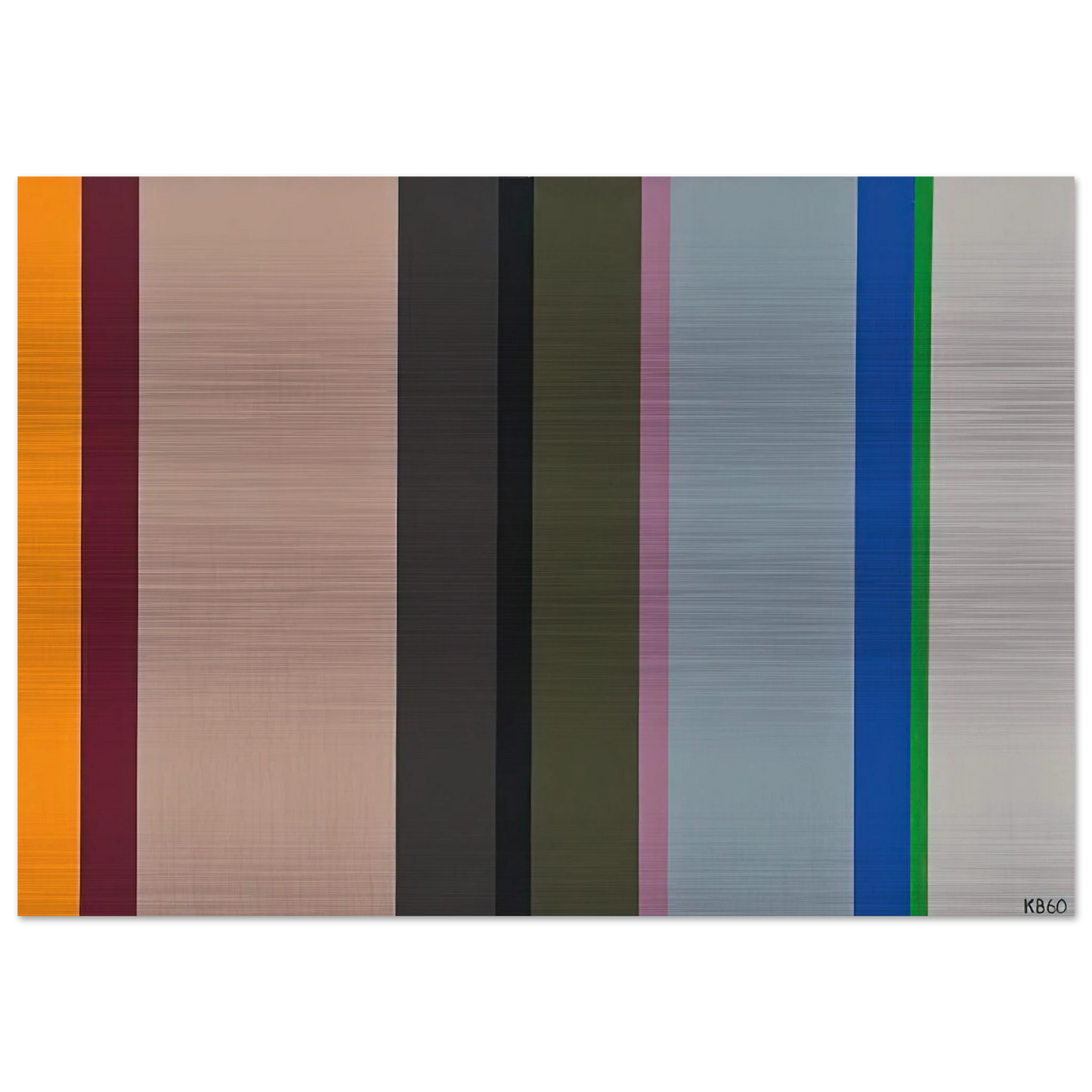 V.S. - 1960 - Karl Benjamin Brushed Aluminum Print - 70x100 cm / 28x40 inches | Karl Benjamin Aluminum Print | Karl Benjamin Prints