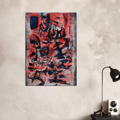 SIGNES EN MOUVEMENT 1957 - Zao Wou-Ki Brushed Aluminum Print - 70x100 cm / 28x40 inches | Zao Wou-Ki Aluminum Print | Zao Wou-Ki Prints