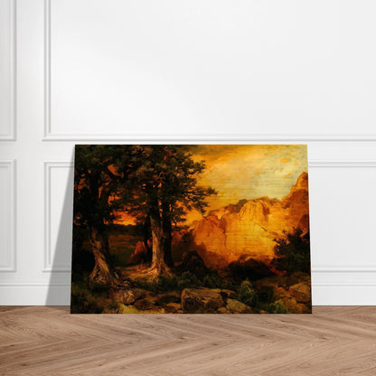 The Grand Canyon - Thomas Moran Brushed Aluminum Print - 70x100 cm / 28x40 inches | Thomas Moran Aluminum Print | Thomas Moran Prints