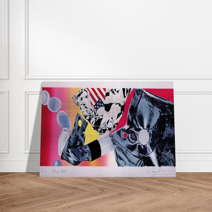 Flamingo Capsule - James Rosenquist Brushed Aluminum Print - 70x100 cm / 28x40 inches | James Rosenquist Aluminum Print | James Rosenquist Prints