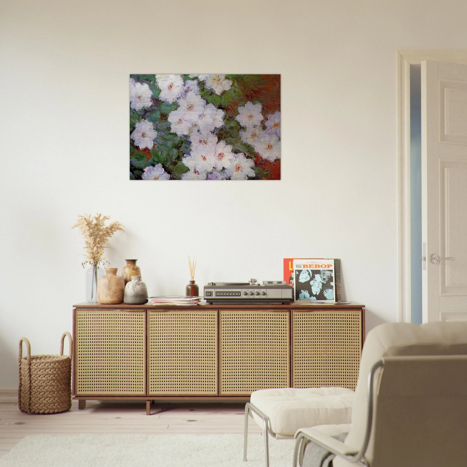Clematis - claude monet Brushed Aluminum Print - 70x100 cm / 28x40 inches | claude monet Aluminum Print | claude monet Prints