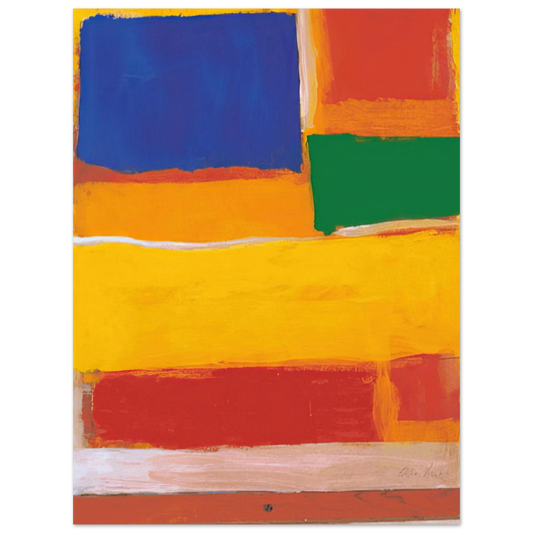 Esteban Vicente - UNTITLED 1986  75x100 cm / 30x40inches Fine Art Poster