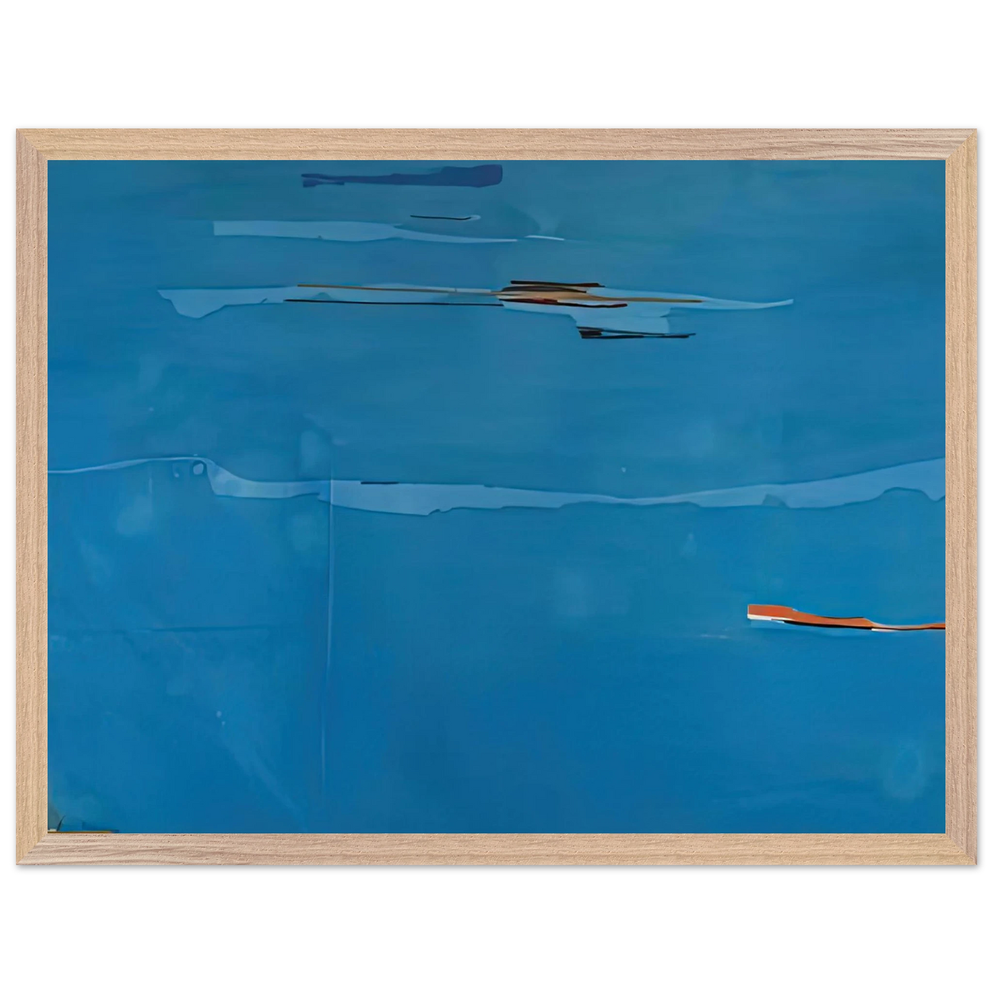 Helen Frankenthaler - Ocean Drive West #1, 1974- Wall Art - 60x80 cm / 24x32 inches - Premium Wooden Framed Poster With Fine Art Paper-canvas - Wood frame