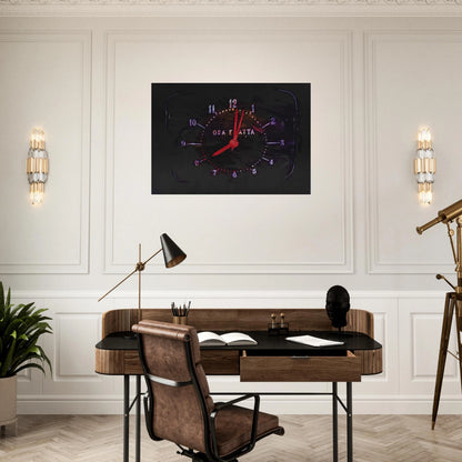 The Exact Time - 1973 - Mario Schifano Brushed Aluminum Print - 70x100 cm / 28x40 inches | Mario Schifano Aluminum Print | Mario Schifano Prints