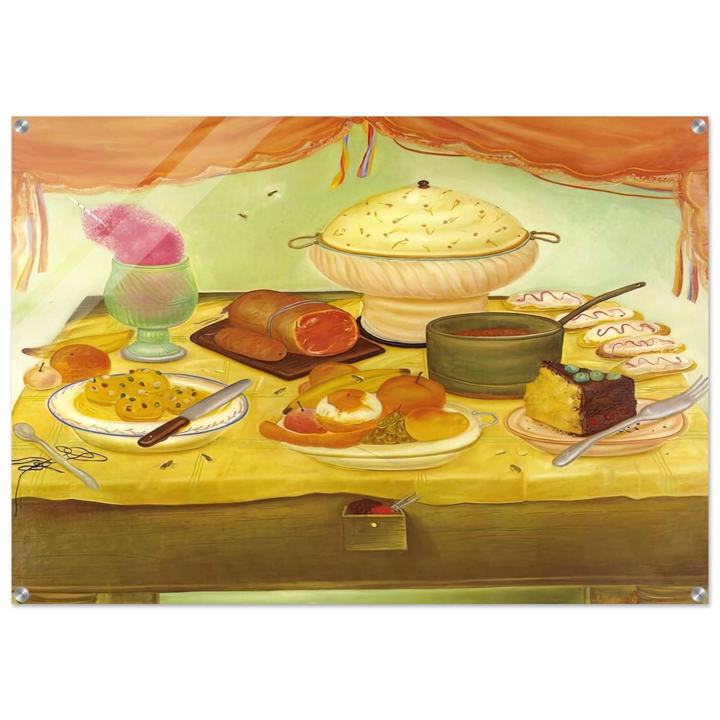STILL LIFE - Fernando Botero Acrylic Print - 70x100 cm / 28x40″ inches